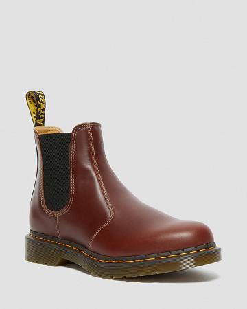 Brown / Black Men's Dr Martens 2976 Abruzzo Leather Ankle Boots | CA 417SGL